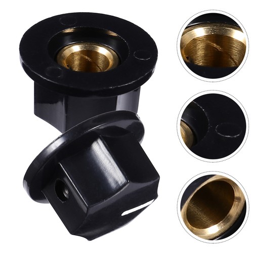 2 Pcs Electric Guitar Bass Speaker Effect Knob Cap Control Knobs Volume