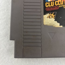 Clu Clu Land NES Nintendo 1985 5 Screw Cartridge Tested Working Black Box