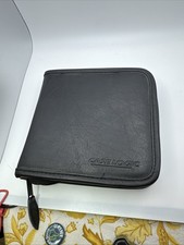 Vintage Case Logic Leather CD Case Holds 24 CDs DVDs. Very Clean