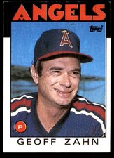 Geoff Zahn 1986 Topps #42 California Angels MLB READ FREE SHIPPING AutographDen