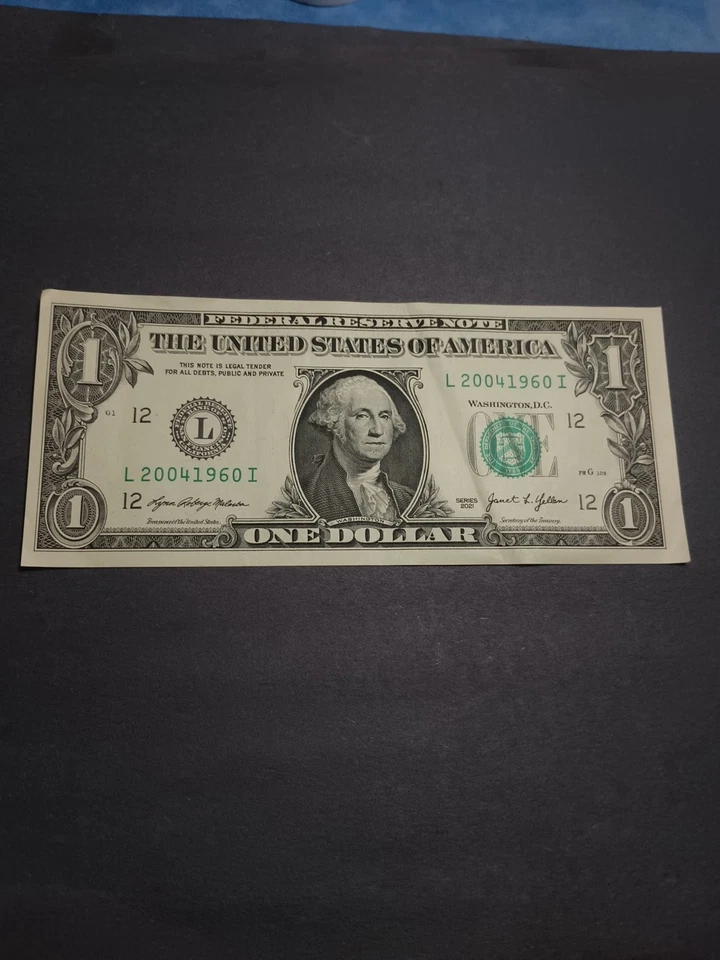 2021 $1 SAN FRANCISCO BEP L-I BLOCK DOUBLE YEAR BIRTHDAY FEB 4 1960 (L20041960I) - Image 3 of 4