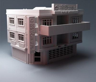 Cyberpunk Hotel Gebäude Gelände 28mm 32mm Sci Fi Tabletop Wargames Landschaft