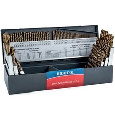 115pc Cobalt Drill Bit Set M35 HSS Fractional Letter