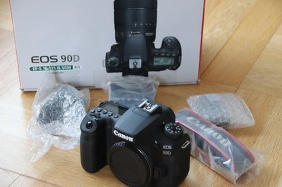 Canon EOS 90D 32.5MP DSLR-Kamera - Schwarz (Nur Gehäuse) - ''NEU'' in OVP