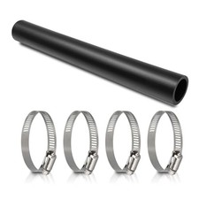 Gasoline Fuel Filler Neck Hose with 4 Hose Clamps,1 1/2 inches Inside Diameter