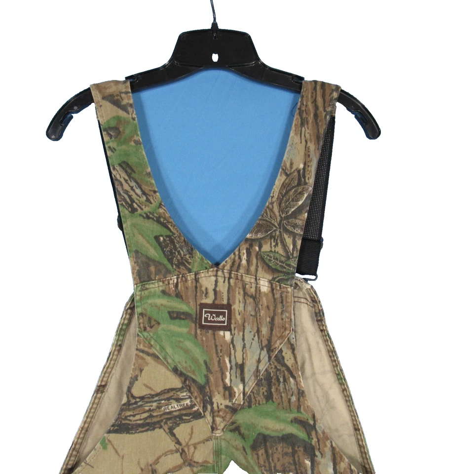 WALLS Men's REALTREE CAMOUFLAGE Hunting Outdoor UNLINED OVERALLS Men's Sz 40x32 - Image 4 of 4
