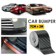 Auto Accessories 7CM Carbon Fiber Vinyl Film Car Interior Wrap Stickers Black A