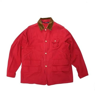 Polo Ralph Lauren Canvas Hunting Jacket Coat Men Size L Red