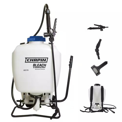 Chapin 60175: 4 Gal. Bleach Manual Backpack Sprayer for Disinfecting NEW