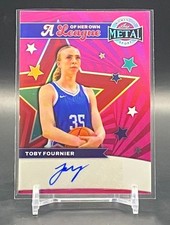2025 Leaf Metal Women of Sport Toby Fournier Auto Pink /3 League Of Her Own Duke