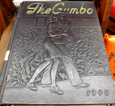 LSU 1940 YEARBOOK THE GUMBO LOUISIANA STATE UNIVERSITY TIGERS Hubert Humphrey