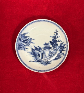 ANTIQUE CA 1750S NANKING CARGO CHINESE PORCELAIN TEA SAUCER / CHRISTIE'S
