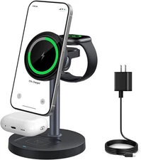 3 in 1 Wireless Charging Station for Apple: 15W Multiple Devices Fast Magnetic C