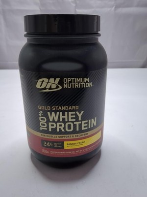 *2027-7-18* Optimum Nutrition Gold Standard Whey Protein Powder, Banana Cream, 2