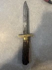 Rare Civil War Folding Bowie Knife With Stag Handle