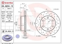 2X Bremsscheibe Xtra Line - Xtra Brembo 09.A634.1X FüR Toyota Hilux 7 Pick Up 8
