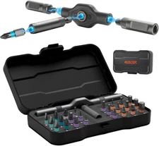 24-In-1 Magnetic Ratchet Screwdriver Set, 2025 Upgraded Multifunction Ratchet Sc