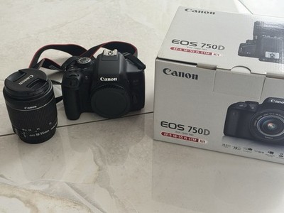 Canon EOS 750D DSLR-Kamera, 18-55mm IS STM Objektiv, in OVP