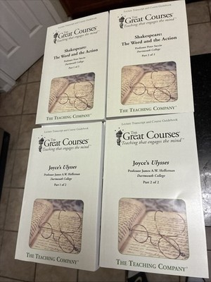 The Great Courses Shakespeare 1 & 2, Joyce s Ulysses 1 & 2 New Sets 