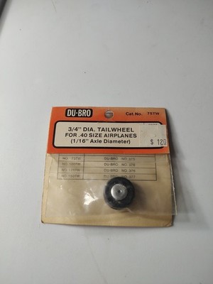 Du-Bro #75TW 3/4'' Tailwheel for .40 Size Airplanes NOS