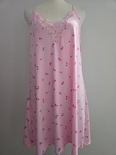 JESSICA SIMPSON Lace Trim Womens Lg Chemise Stretch Fabric Nightgown NWI Floral 