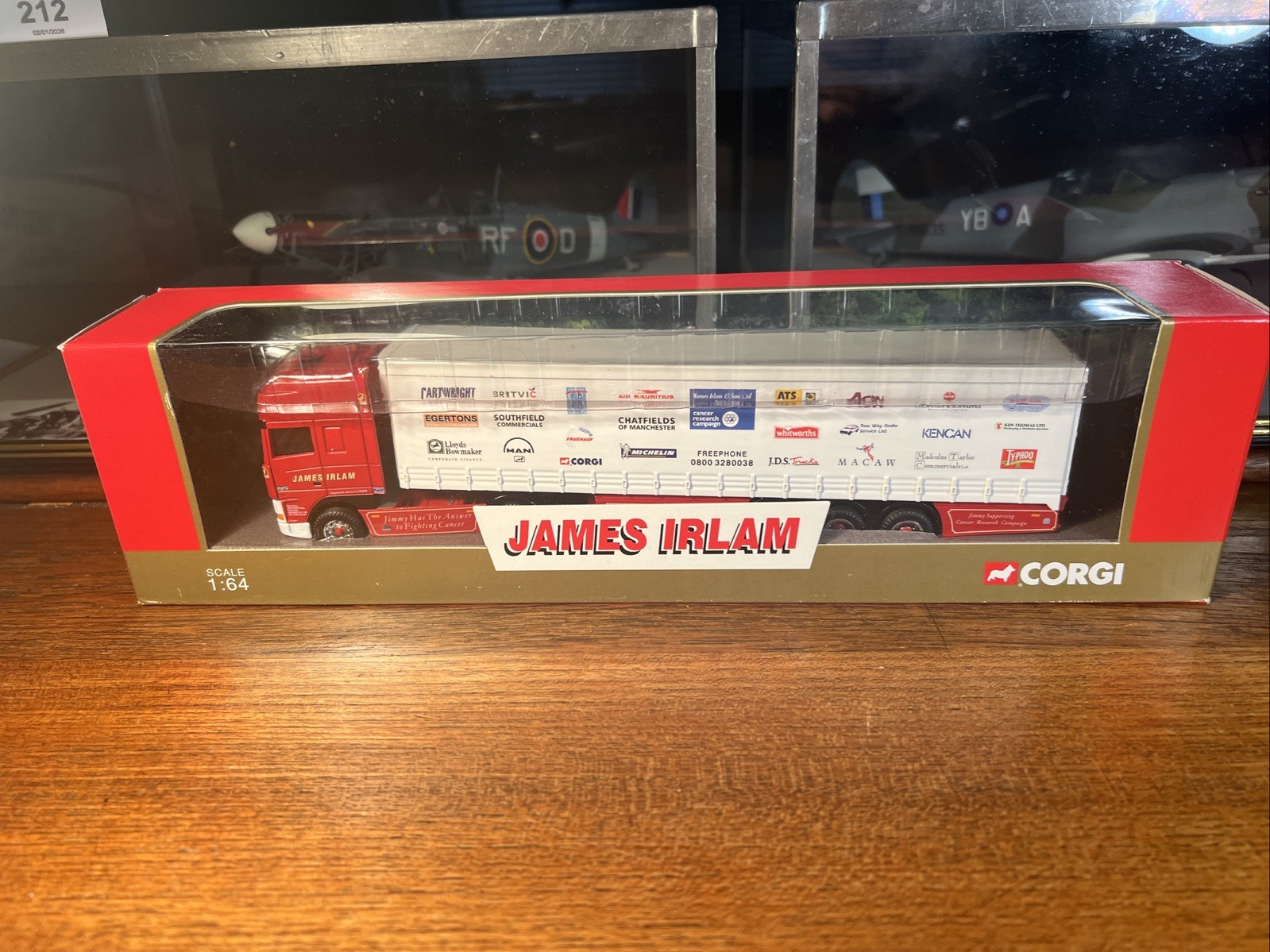 Corgi 1/64 CC87003 James Irlam Leyland Daf 95 Curtainside Die-Cast Truck BNIB