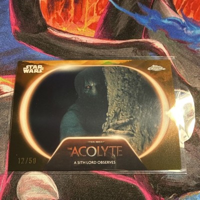 Topps Chrone Star Wars The Acolyte Darth Plagueis AC-21 Sith Lord LE /50 Orange