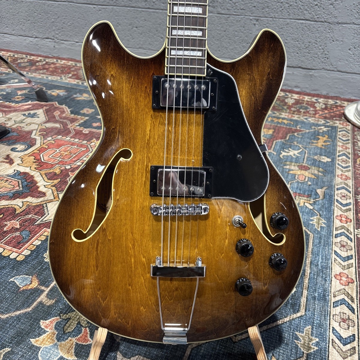 Ibanez Artcore AS7328 Baritone Semi-Hollow Electric Guitar Tobacco