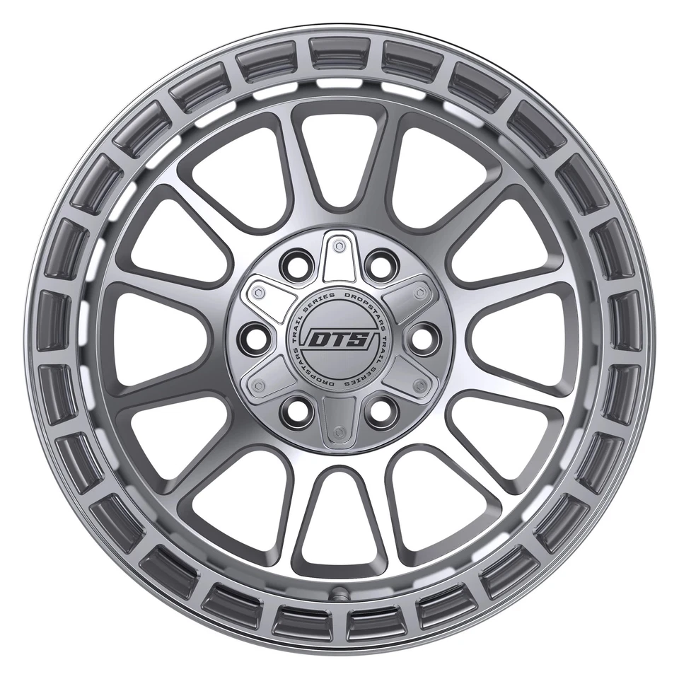 Dropstars 606MS Wheel 20x9 (0, 8x165.1, 125.2) Silver Single Rim Foto 2 de 3
