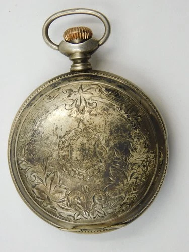 Vintage Waltham Grade 81 Model 1883 15j Hand Wind Pocket Watch w/ Sterling Case