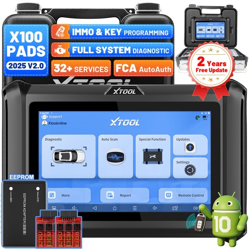 XTOOL X100 PAD S V2.0 IMMO Key Programming Tool Full System Diagnostic Scanner - Picture 3 of 17