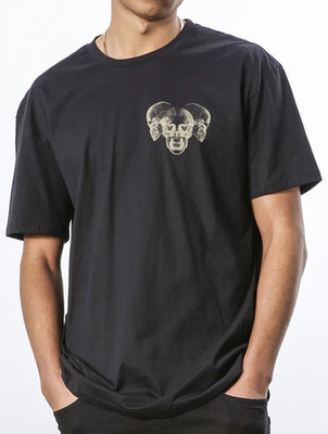 Religion Clothing T-Shirt Men's Xray Skull 33BXRN96 Black New