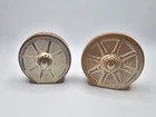 Frankoma Pottery Wagon Wheel Salt & Pepper Shakers-sp108