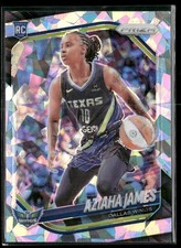 Aziaha James 2025 Panini Prizm WNBA #83 Ice Prizms RC Rookie 1989