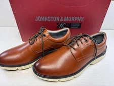 Johnston & Murphy XC4 Tanner Plain Toe Dress Casual Shoe,Tan Grain,12 M