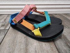 Kids Youth Teva Original Universal Multicolor Ankle Strap Sandals Size 5