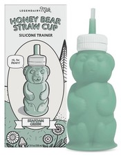 Legendairy Milk Honey Bear Sippy Cup 8 oz Silicone Trainer Straw Cup New