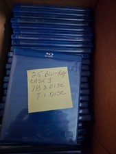 Lot of 25 Pre owned Blu Ray Cases 18 hold 2 Discs and 7 Hold 1 Disc