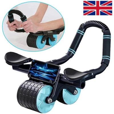 Abdominal Wheel Automatic Rebound Elbow Support Anti-Slip Fitness AB Roller UK - Image 1 of 4