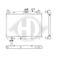 Diederichs KüHler WasserküHler MotorküHler 558 X 348 Х 16 FüR Mazda 2 DE
