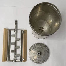 Vtg White Mountain Freezer Triple Motion Ice Cream Maker Metal Canister Paddle