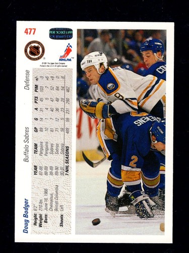 1991-92 Upper Deck Base Hockey Cards 401-500 Including Rookies - You Pick  $1 EA - Picture 535 of 712