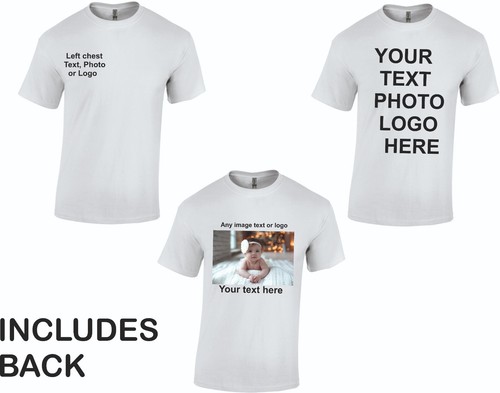 Personalized T-Shirt Custom Any Photo & Text Printing Stag Hen Party Logo - Picture 13 of 22