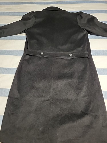 DAMEN WOOL BEND SCHWARZ JOFELD FORSTMANN LANGE JACKE MANTEL 14/16 ZWEIREIHIG - Bild 8 von 15