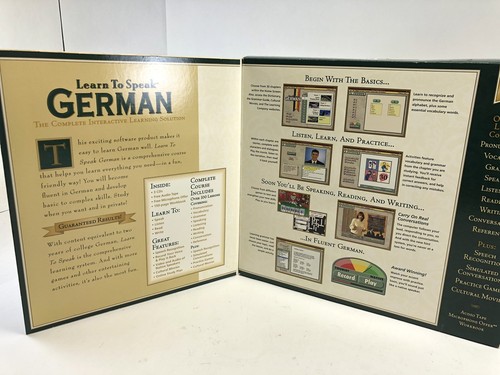 Learn to Speak German 7.0 (3 CD-ROM/Win 98/95) The Learning Company - Picture 2 of 3
