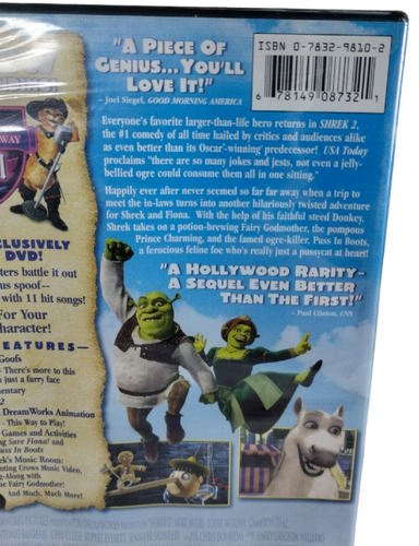 Shrek 2 Fullscreen DVD 2004 Comedy Adventure Mike Myers Eddie Murphy Dreamworks - 第 4/4 張圖片