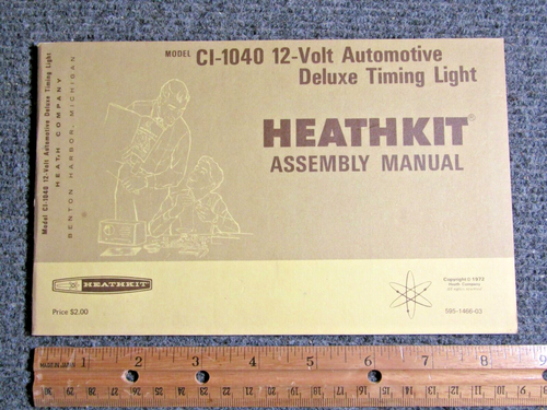 Heathkit 12-Volt Automotive Deluxe Timing Light Manual ~ CI-1040 ~ Original - Bild 1 von 4