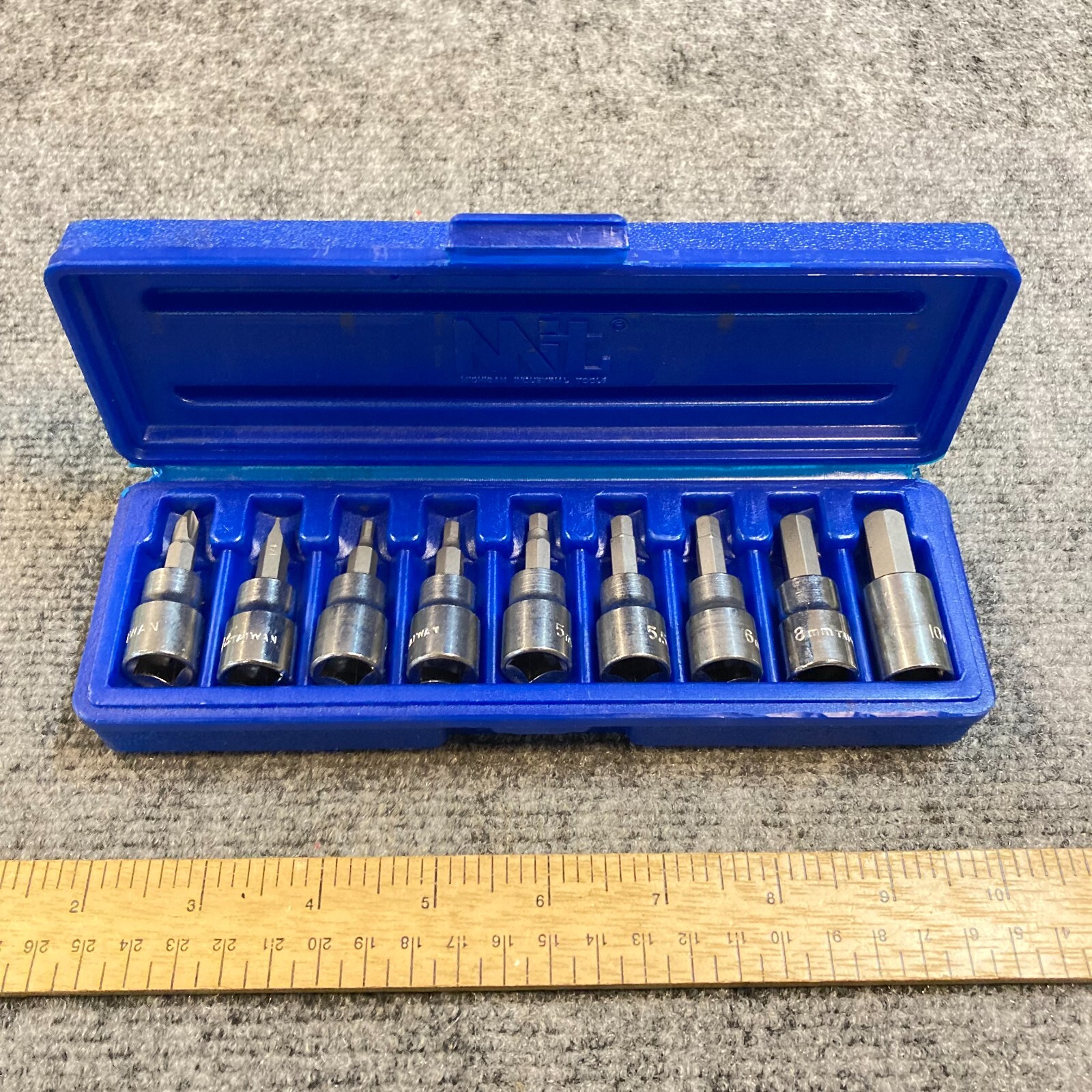 New Mit Hex Allen Key Socket Set Metric 9 Pc 3/8" Drive 3mm 10mm eBay