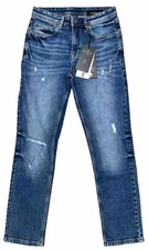 nyc The Perfect Jean Men’s Slim Thick Fit Glacier Med Rips Multiple Sizes NWT