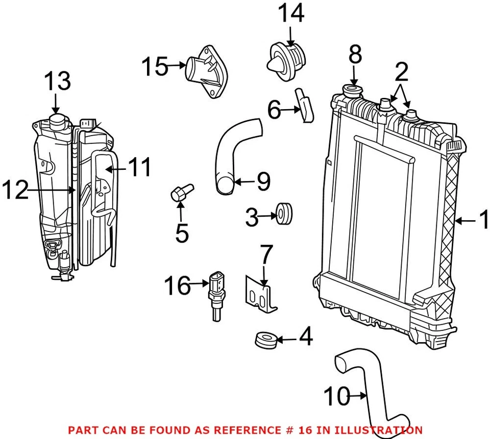 Sensor de temperatura de refrigerante de motor Mopar genuino OEM para Chrysler Cirrus LHS Foto 3 de 3